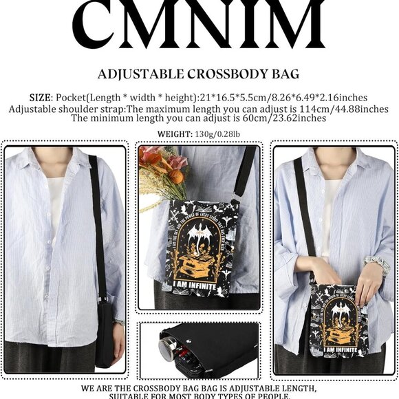 Versatile Fantasy-Themed Crossbody Bag - For Everyday and Special Occasions - Picture 2 of 7
